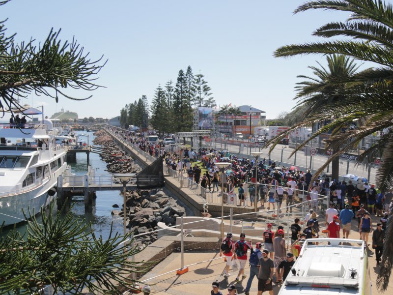 Foreshore and start finish main strate at Newcastle 500.