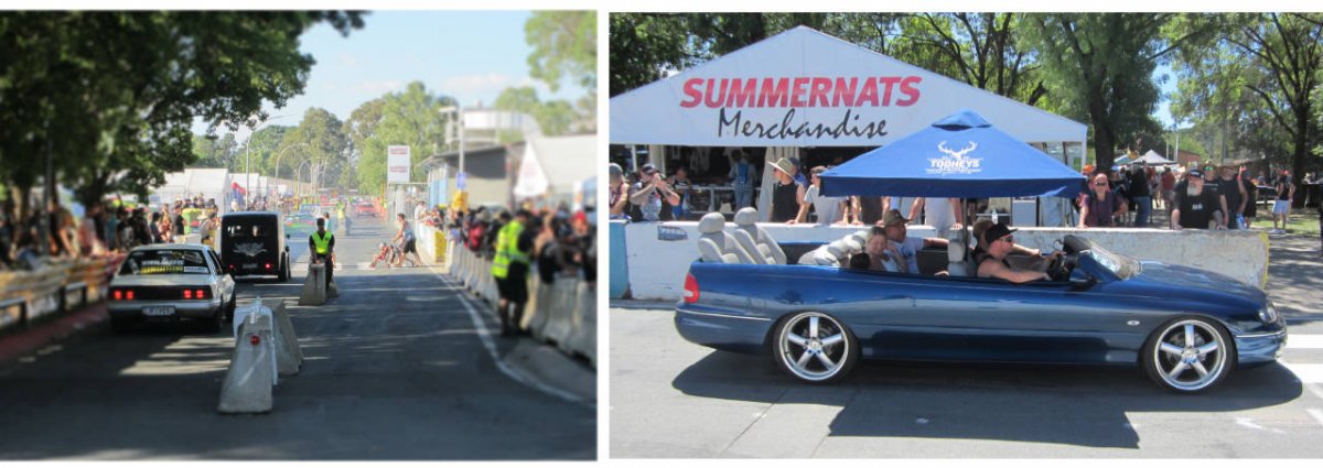 cruising lap within the Summernats precinct