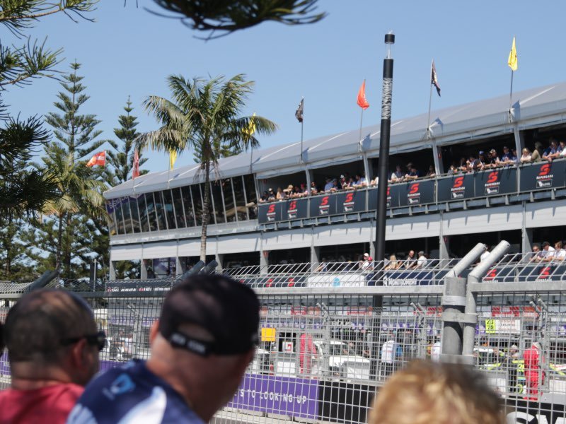 Grandstand at start/finish @ Newcastle 500.